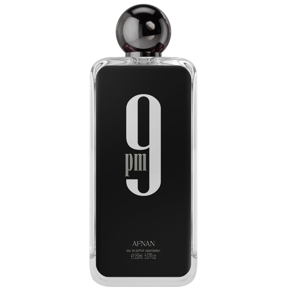 Afnan 9PM Rebel front bottle showing elegant label and size, conveying refined versatility