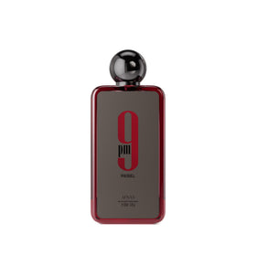Afnan 9 PM Rebel front bottle showing elegant packaging and modern design benefit