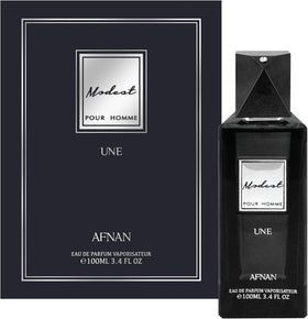 Close-up of Afnan label highlighting fragrance name and premium packaging
