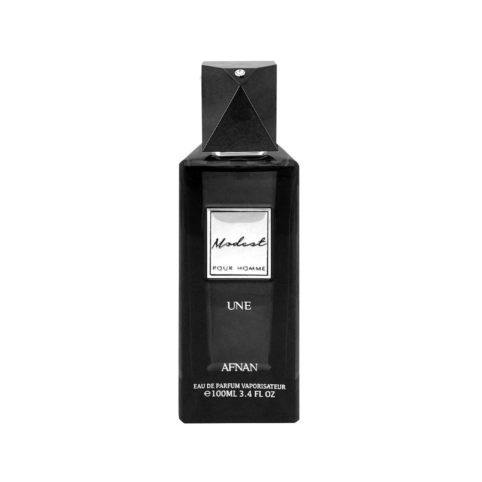 Afnan bottle front view showing elegant design and confident style
