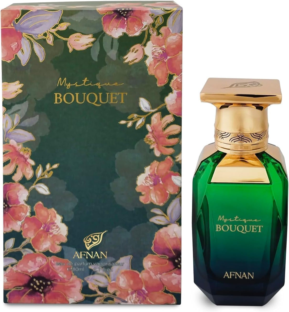 Afnan Mystique Bouquet sprayer close-up demonstrating easy atomizer and precise application