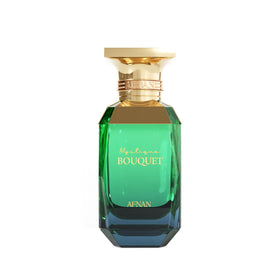 Afnan Mystique Bouquet front bottle view highlighting elegant design and gift appeal