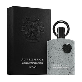 Afnan Supremacy Collector's Edition side profile glass emphasizing rich amber color