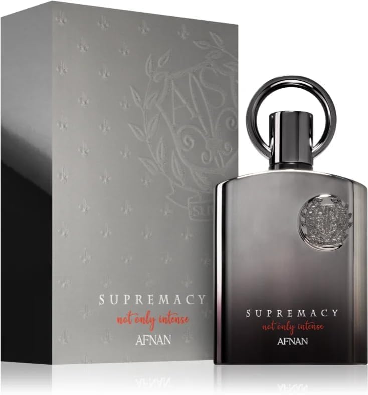 Afnan side label close-up showing concentration and product details
