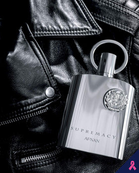 Afnan flatlay with ingredients illustrating the fragrance note story