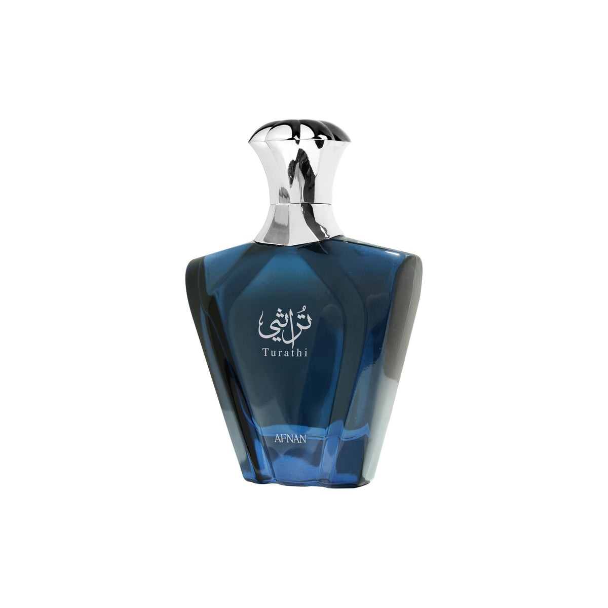 Afnan Turathi Blue with packaging displays box and bottle for gift-ready presentation