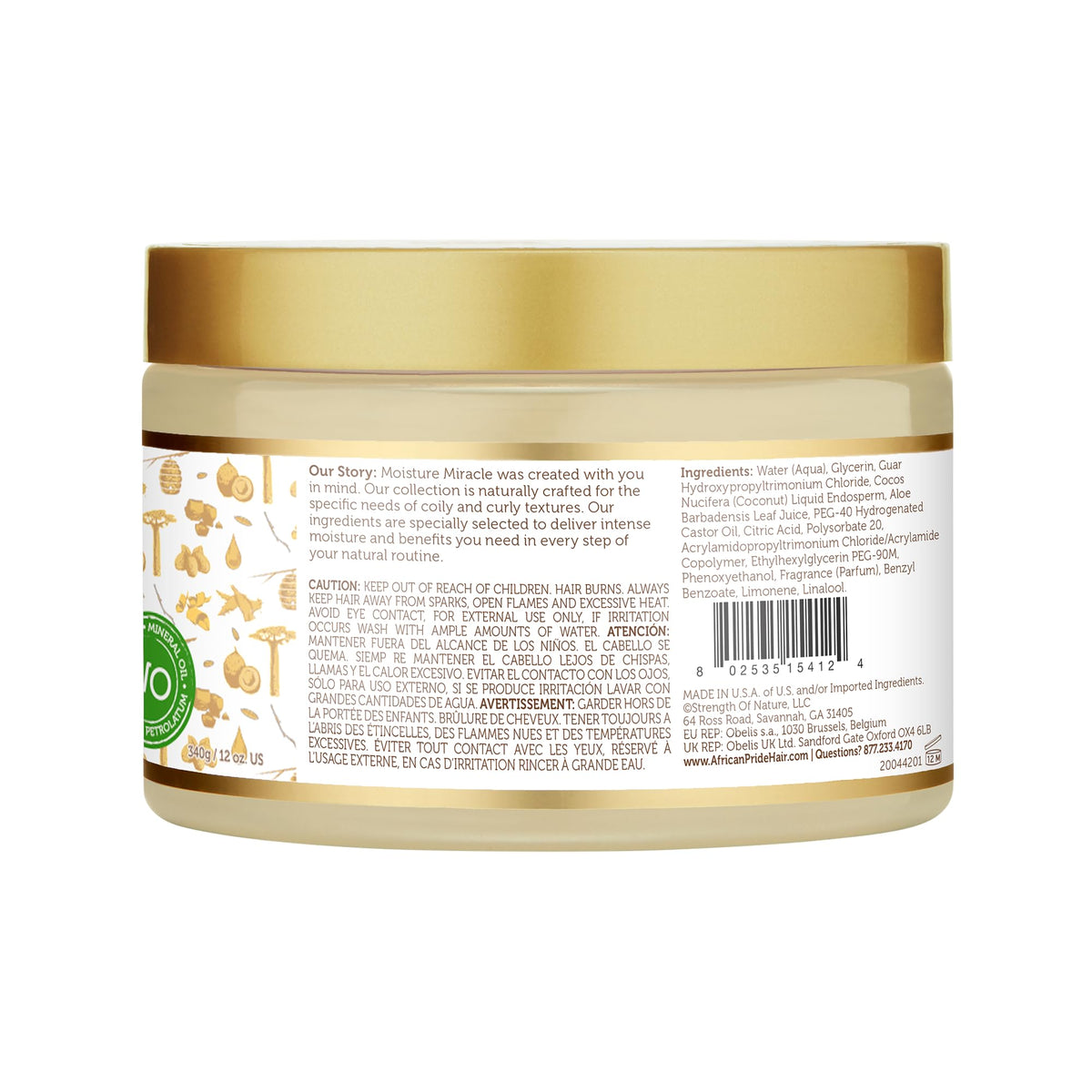 African Pride after-detangling curls look smoother and less prone to breakage