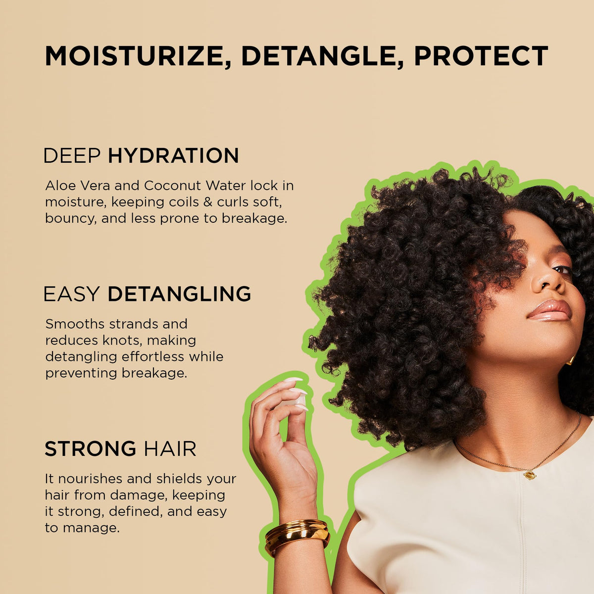 African Pride bottle profile with readable label and ingredient highlights