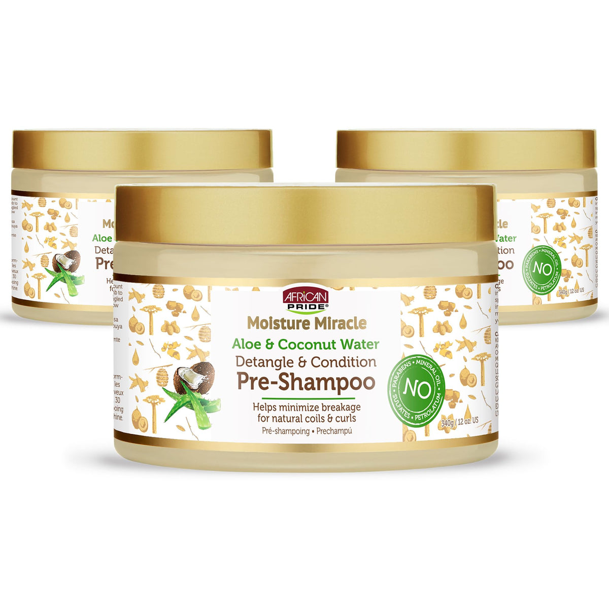 African Pride front packaging showing product benefits and hydration