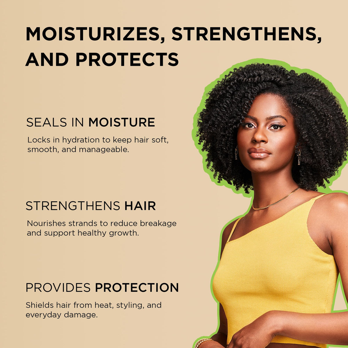 African Pride pouring oil close-up highlighting smooth lightweight texture