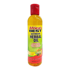 Africa's Best bottle front view showing label and size, highlights easy application