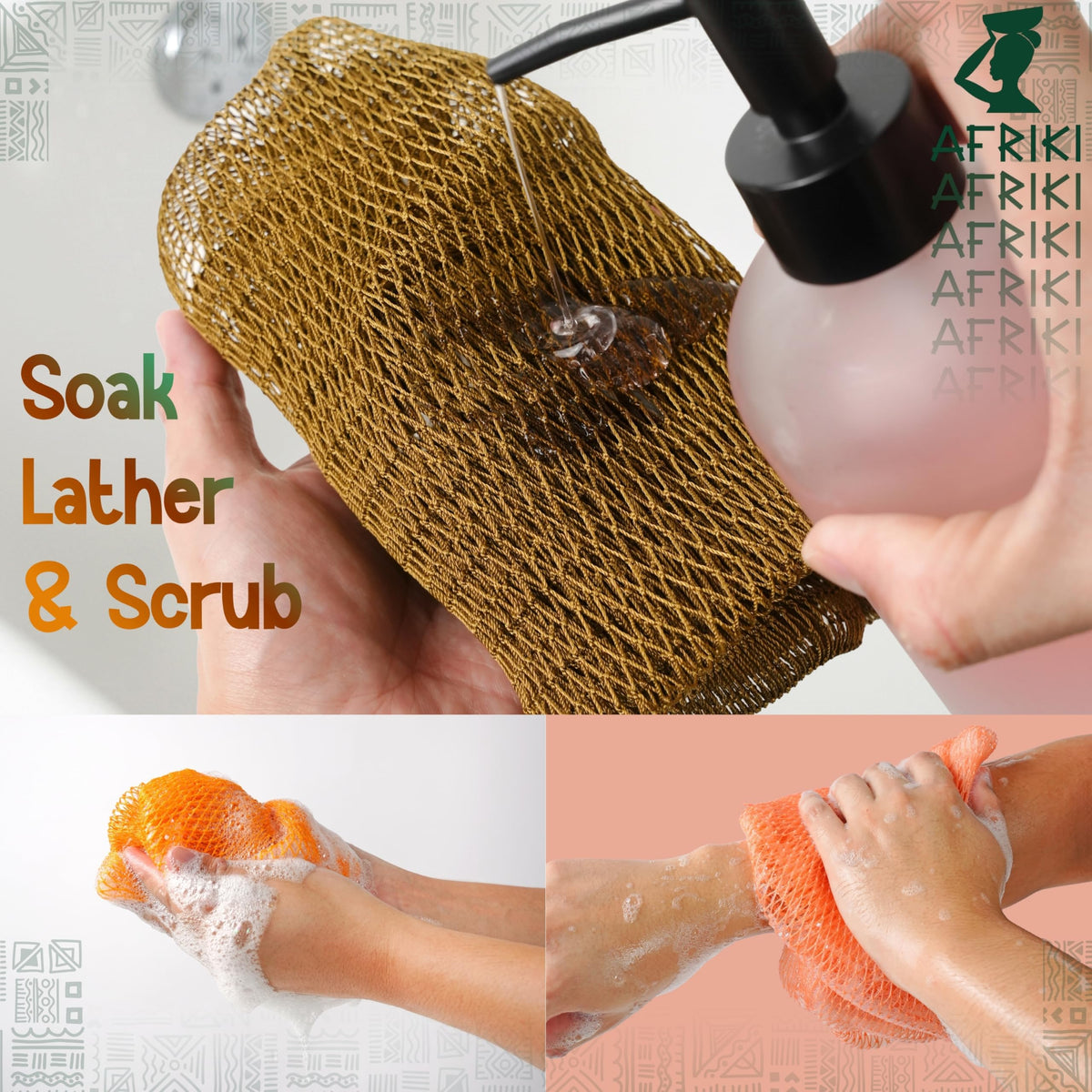 AFRIKI hang loop and drained mesh showcasing quick-drying hygiene benefit
