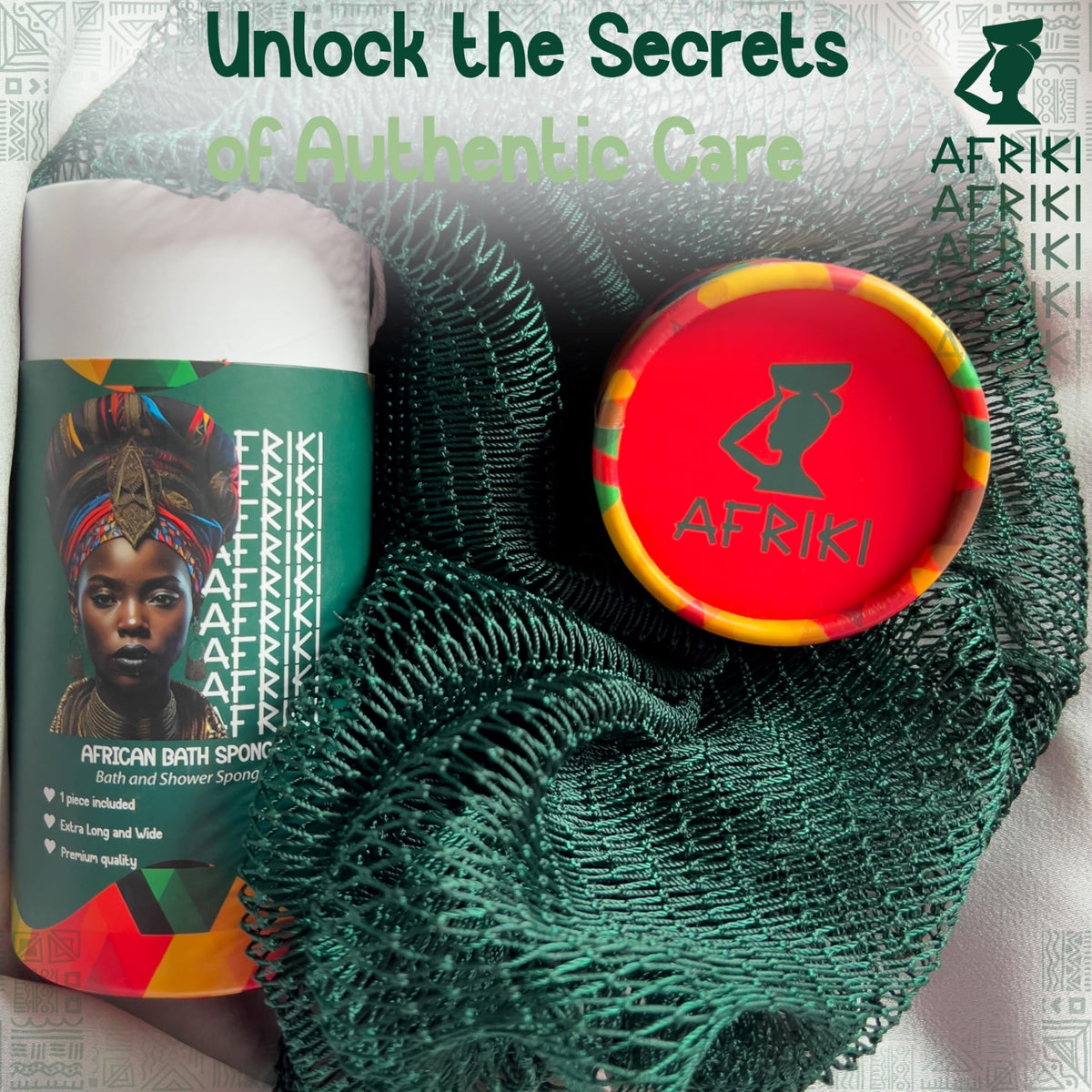 AFRIKI in use scrubbing back for easy shoulder and hard-to-reach cleaning