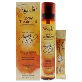 Agadir applied on hair in lifestyle shot showing smooth shine