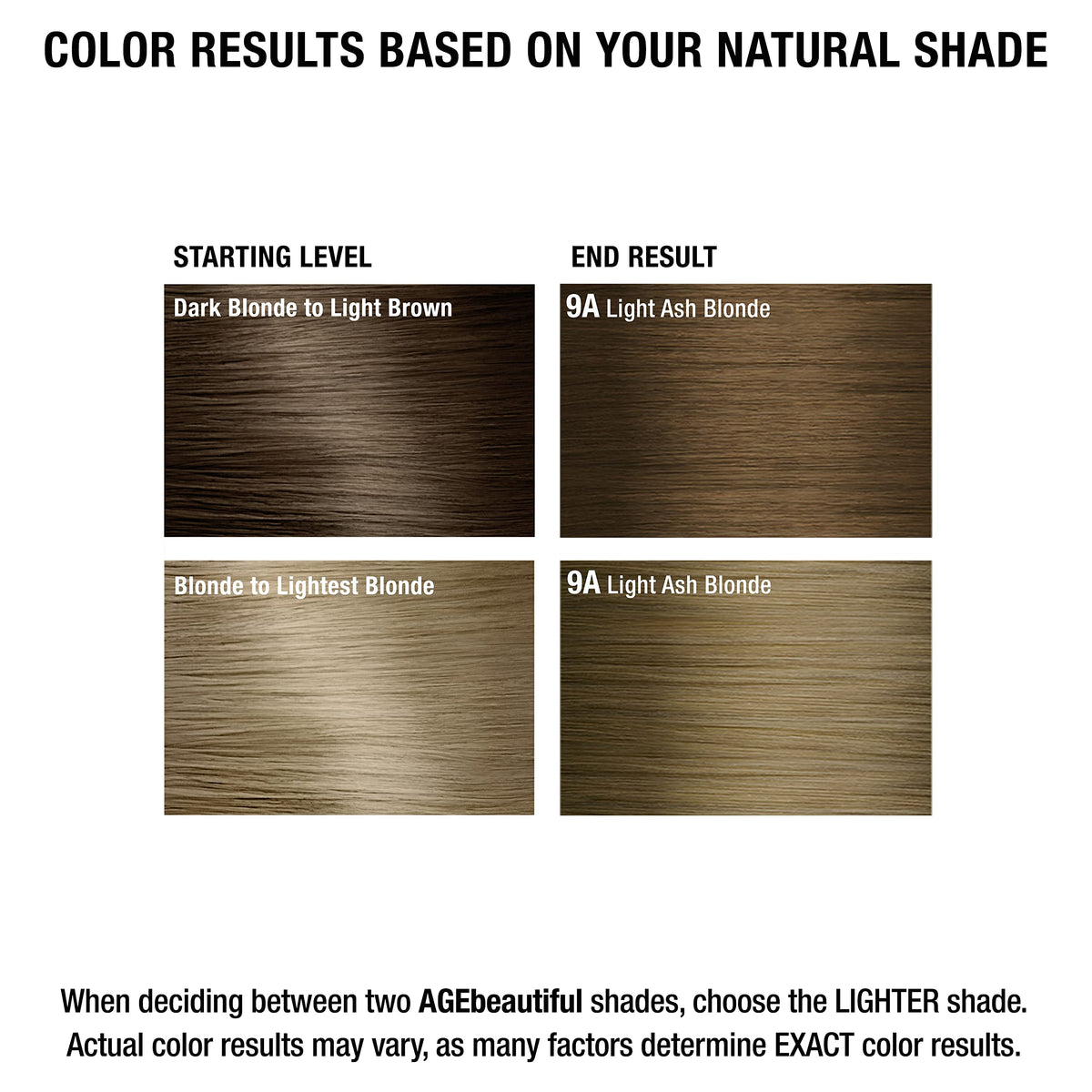 AGE beautiful styled hair outdoors showcasing natural-looking ash blonde radiance