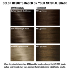 AGE beautiful finished salon-style hair showcasing natural shine