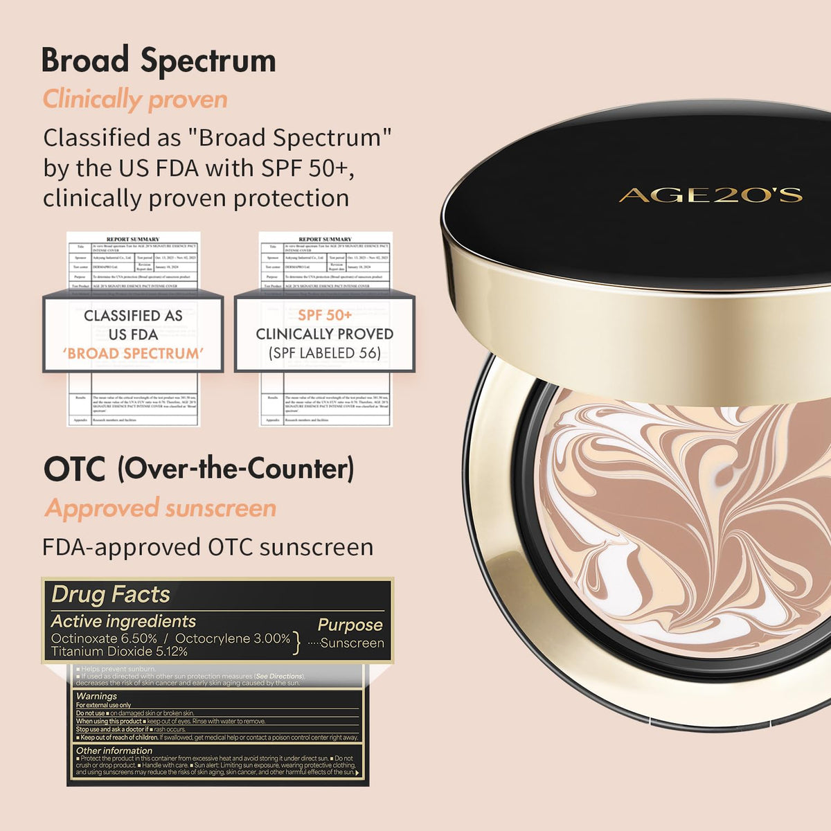 AGE20'S application with contour puff for easy, even coverage benefit