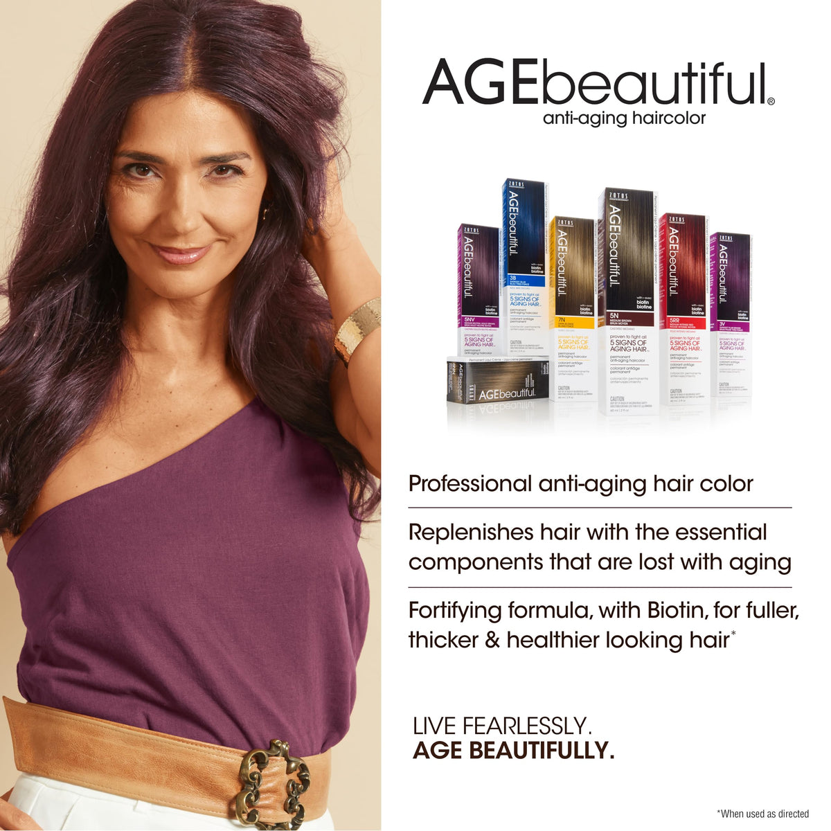 AGE beautiful cream texture close-up showing smooth applicator-ready formula