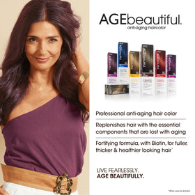 AGE beautiful cream texture close-up showing smooth applicator-ready formula