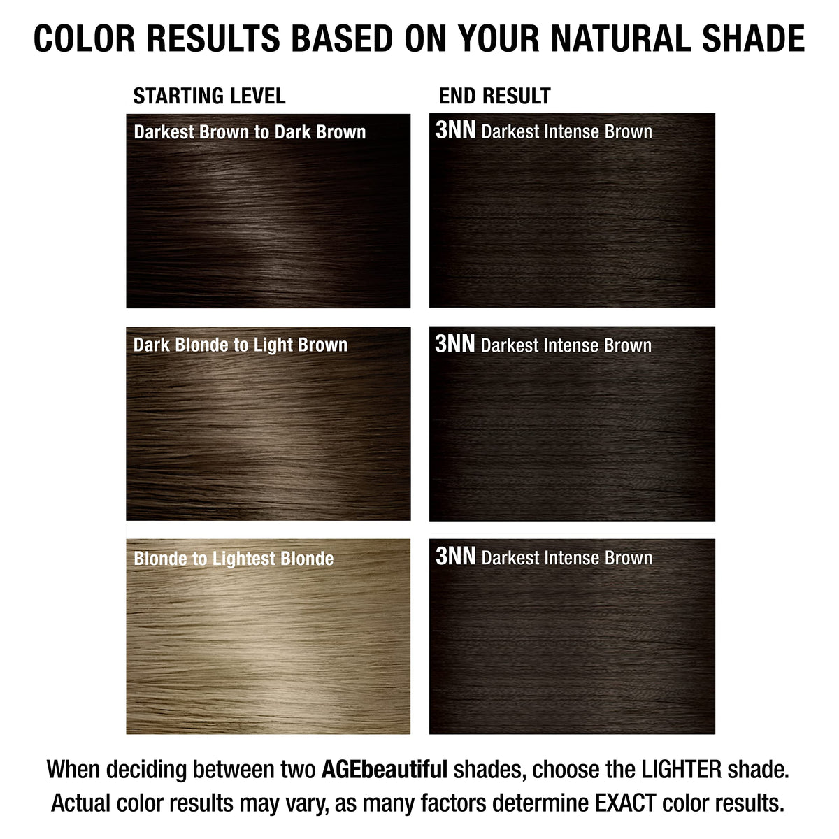 AGEbeautiful finished style lifestyle model with shiny fuller-looking dark brown hair
