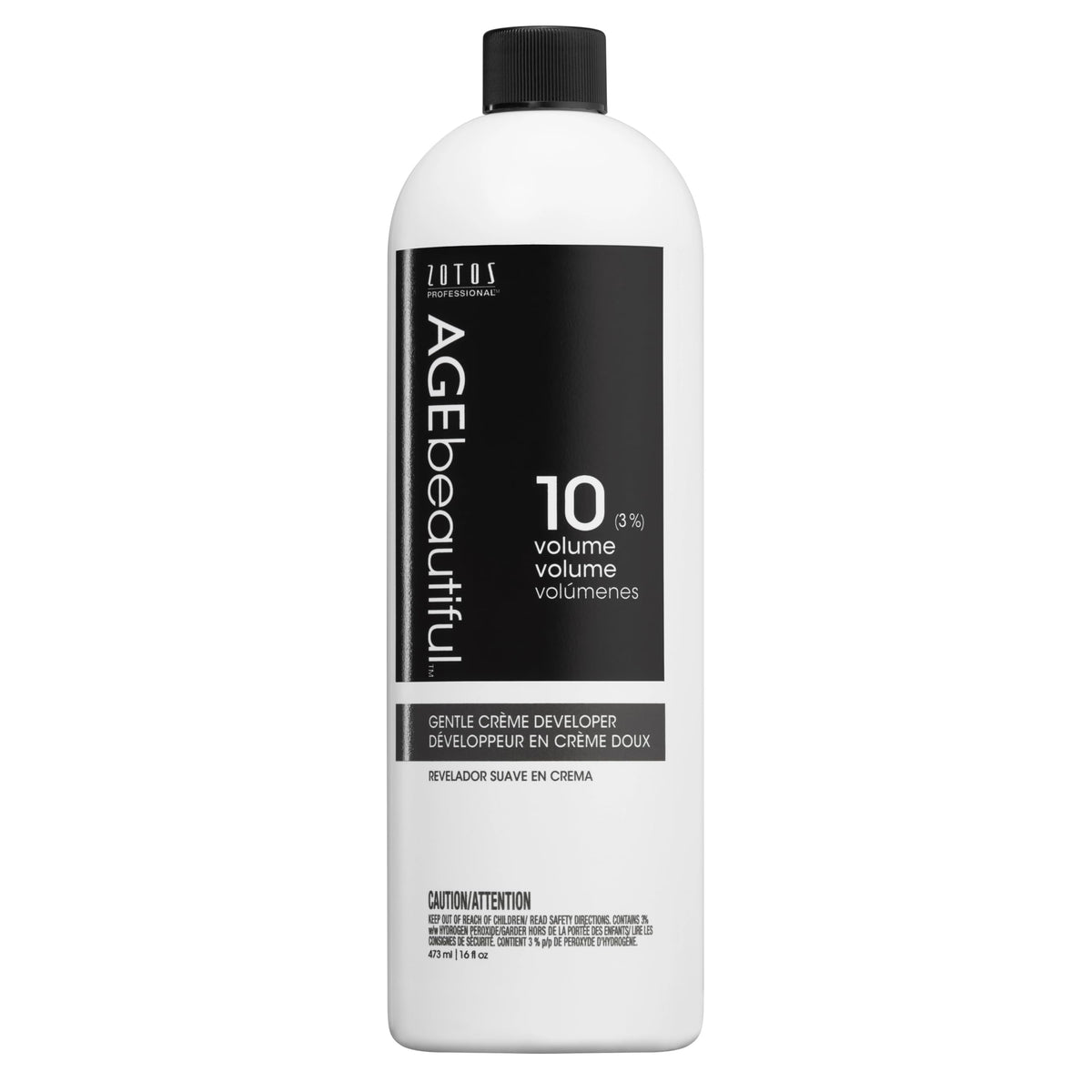 AGEbeautiful front bottle 16oz shows clear product branding and quantity benefit