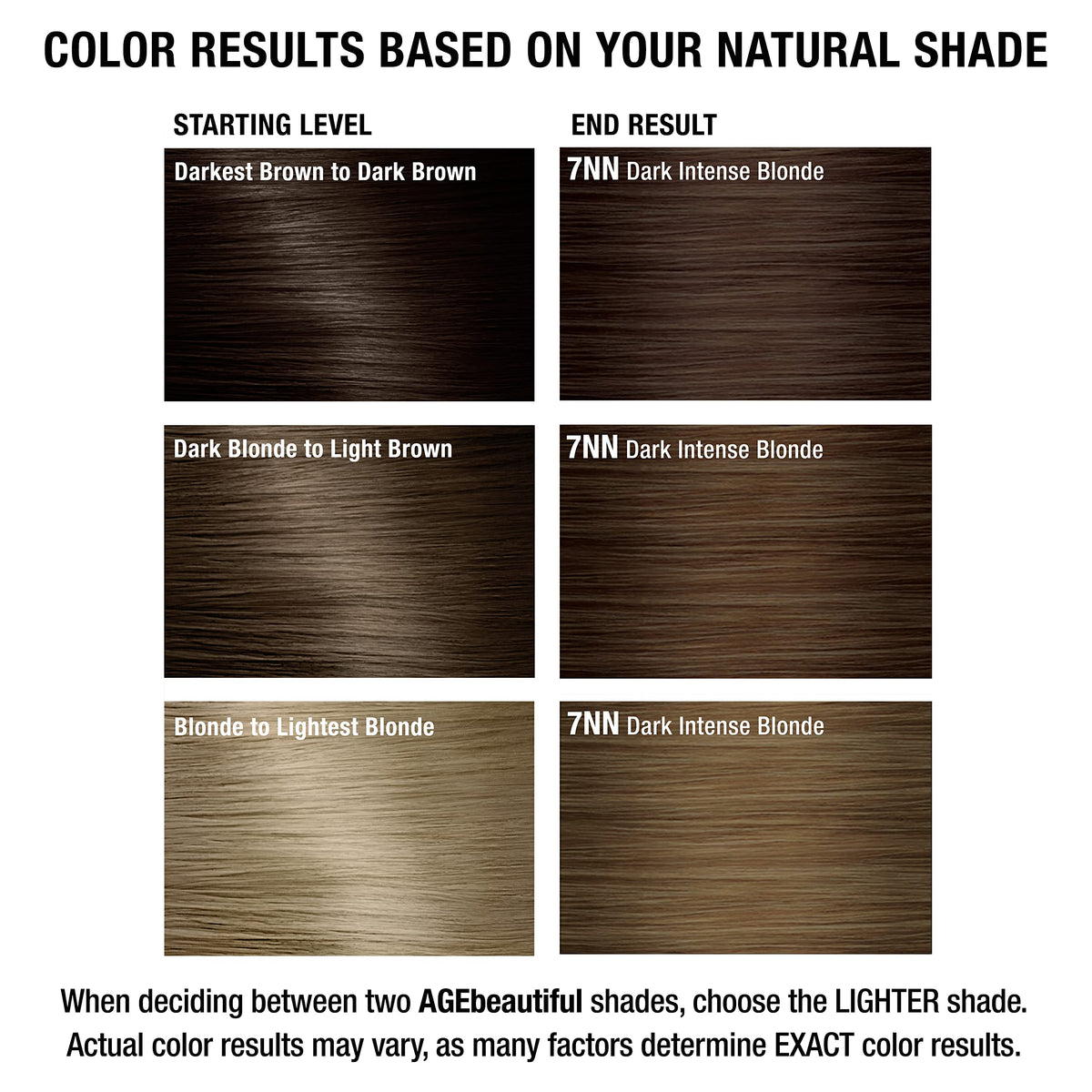 AGE beautiful styled dark intense blonde hair in a natural lifestyle setting