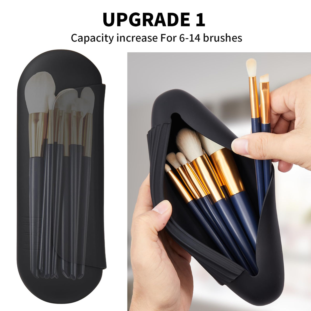 AGIKET zipper and magnetic closure detail for secure anti-fall storage