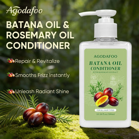 Agodafoo conditioner creamy texture closeup for smoothing benefit