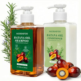 Agodafoo bottle front packaging showing set and restorative benefits