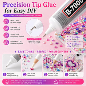 Agqbsl B7000 glue tube tip close-up for strong, precise adhesion