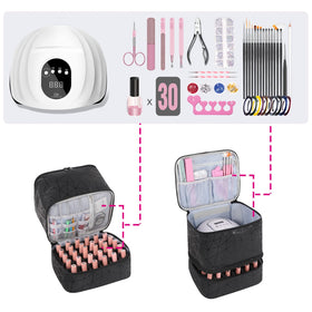 AGX Bravo open interior with removable dividers keeping bottles organized