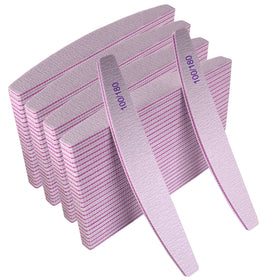 AhaTopia front pack of 100 nail files showing value and convenience