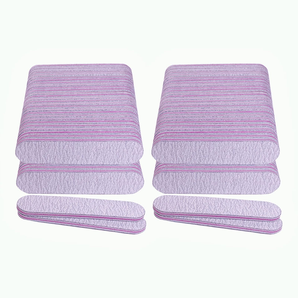 AhaTopia front packaging showing 100 emery board files for salon convenience