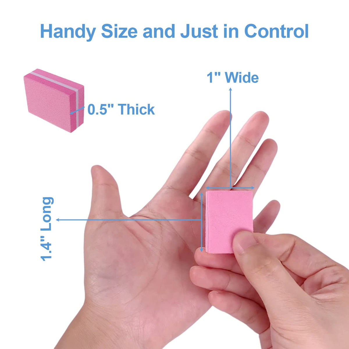 AhaTopia block edge with printed grit label for quick grit identification