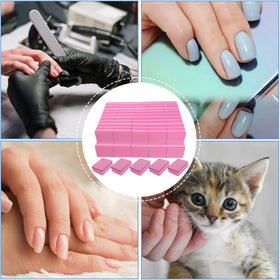 AhaTopia buffers packed in a small kit ready for on-the-go nail touch-ups