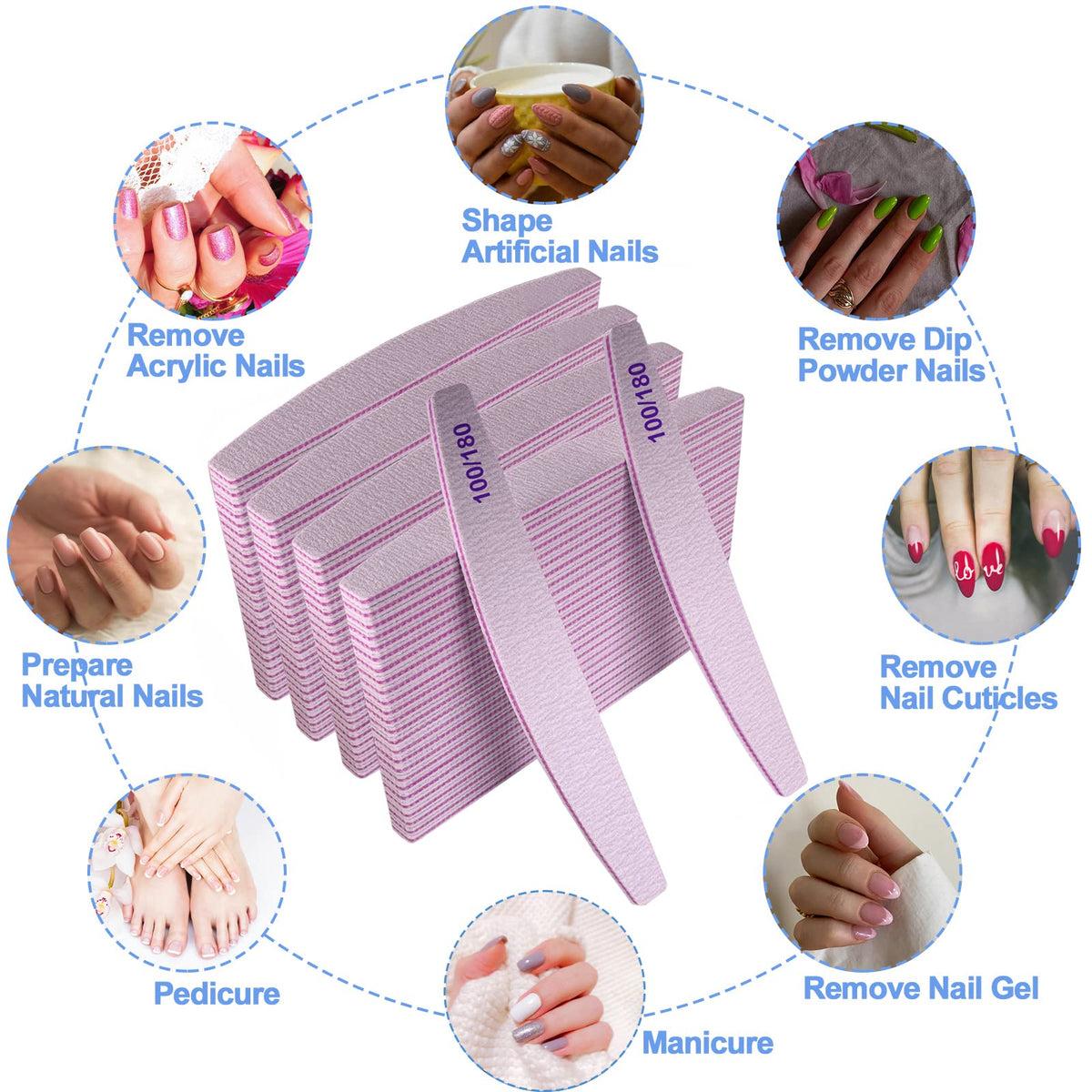 AhaTopia files displayed on a salon tray for professional use