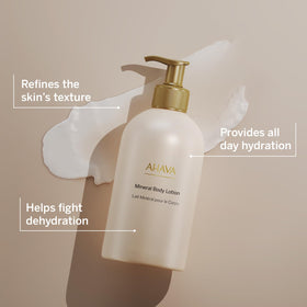 AHAVA label close-up highlighting Osmoter™ minerals and ingredient transparency benefit