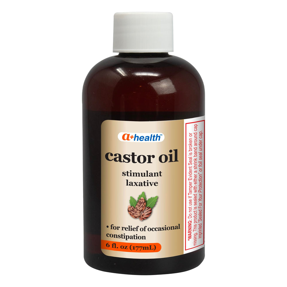 A+Health front bottle showing label and 6 fl oz capacity for clear identification