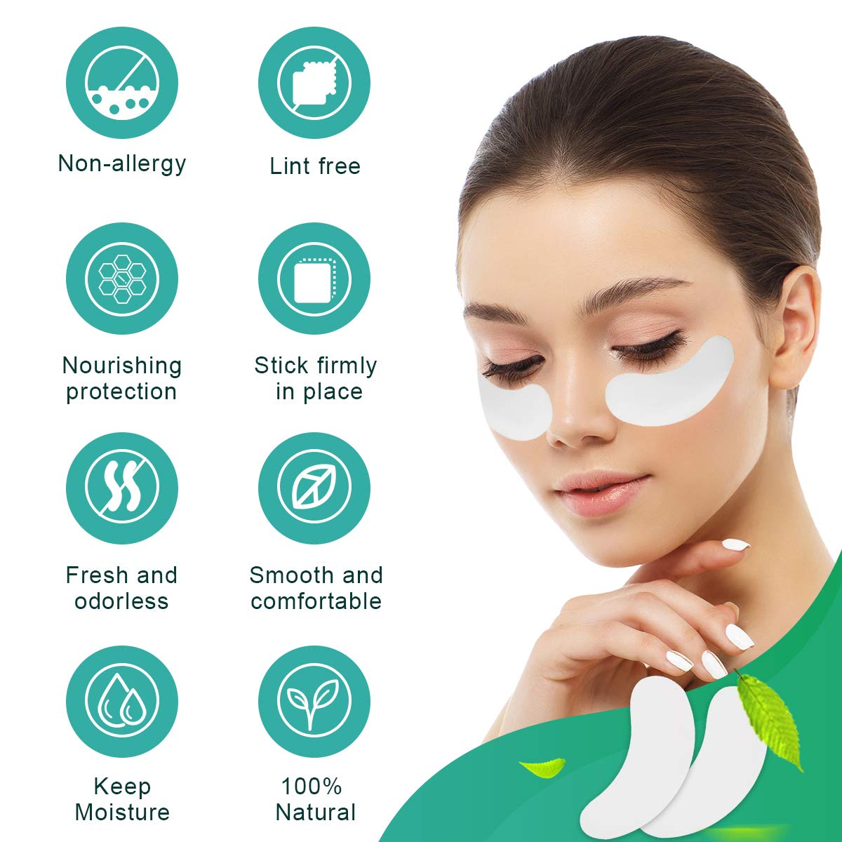 AHIER pad in use during lash extension improving application speed