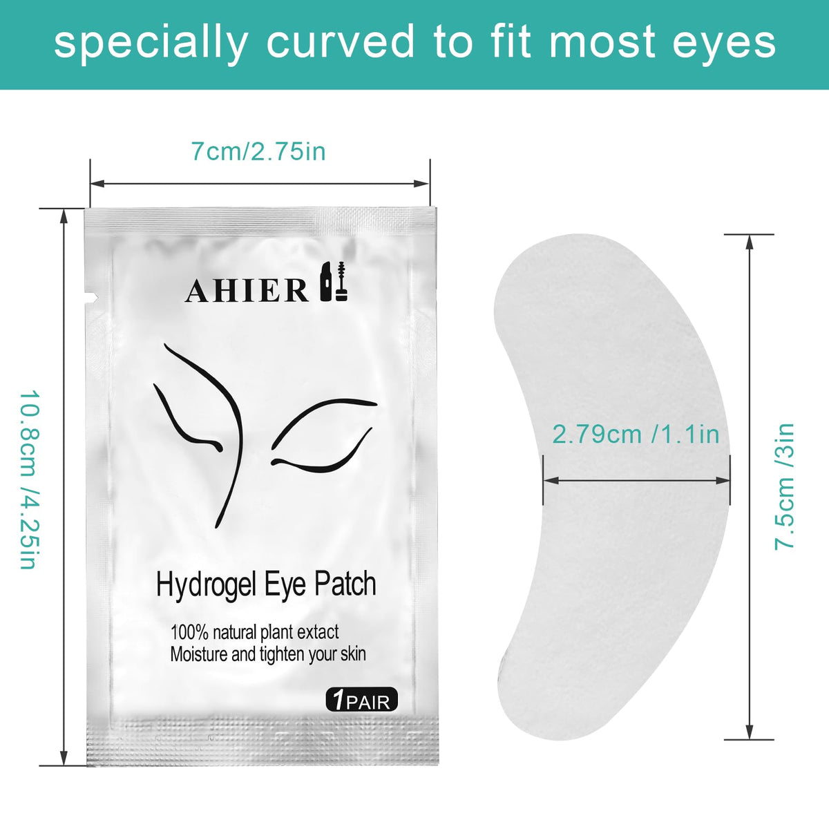AHIER pad close-up texture showing lint-free hydrogel surface