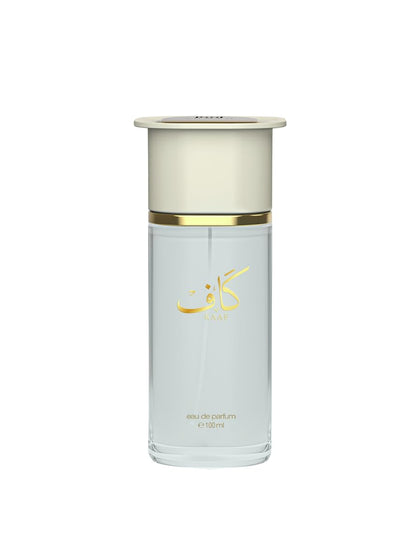 Ahmed Al Maghribi Kaaf front bottle view showing elegant packaging and size