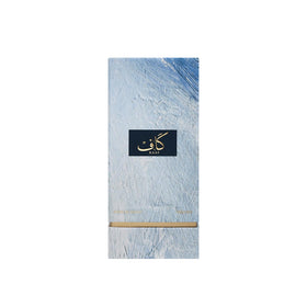 Ahmed Al Maghribi Kaaf side label detail highlighting fragrance name and notes