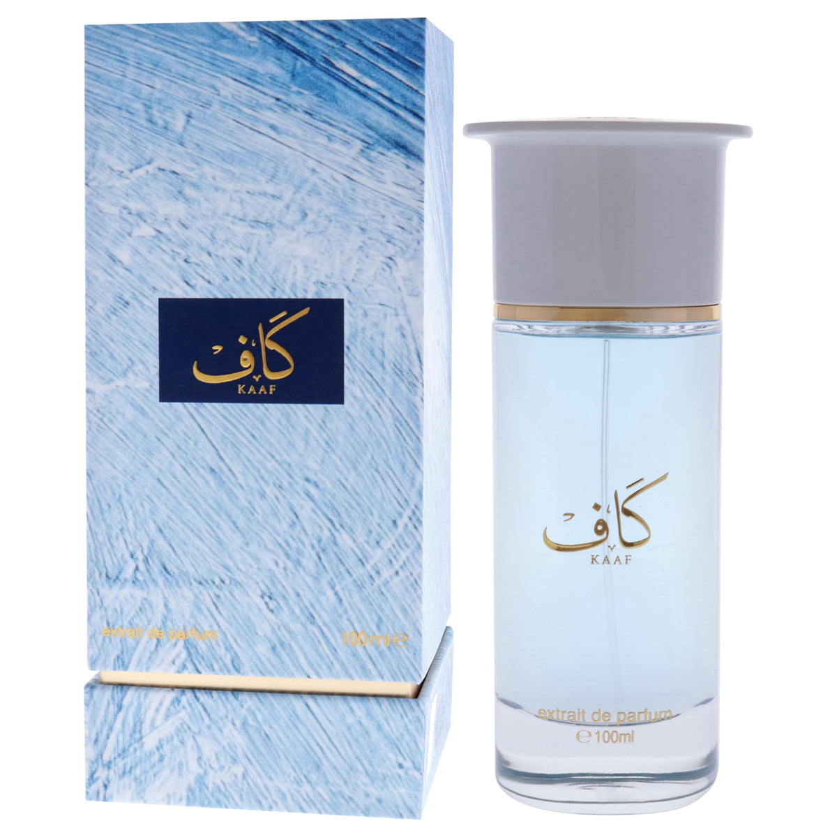 Ahmed Al Maghribi Kaaf cap and label detail showing branding clarity and luxury finish