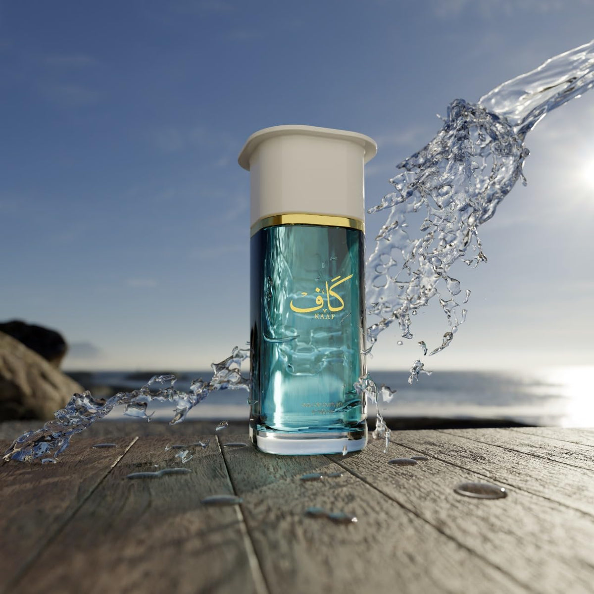 Ahmed Al Maghribi Kaaf close-up spray illustrating texture and application benefit