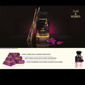 AHMED perfume styled at evening setting showing sophisticated mood