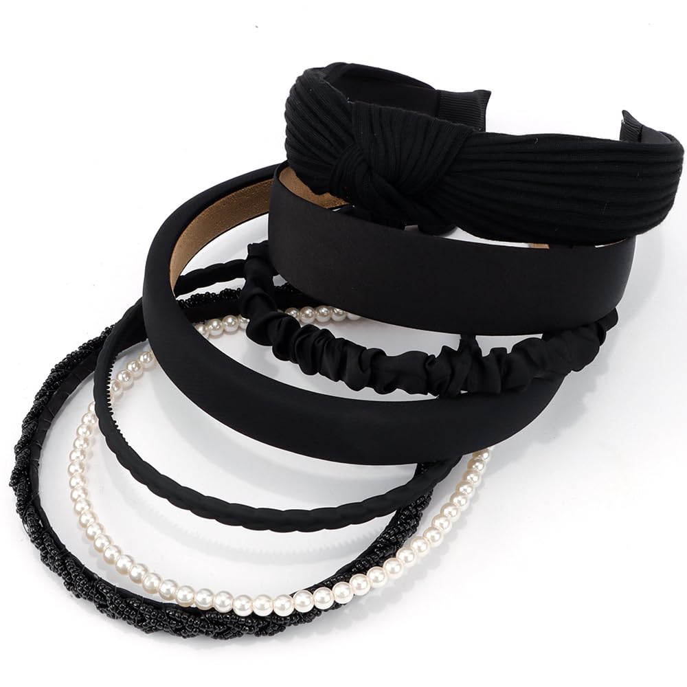 AHONEY headbands styled on bride and bridesmaids for coordinated look