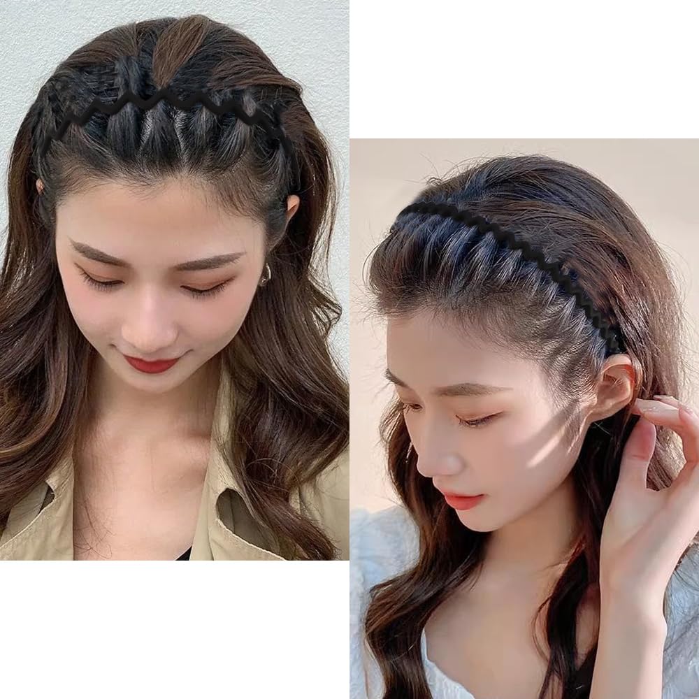 AHONEY all seven headbands arranged to show differences and versatile styling options