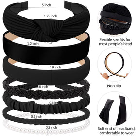 AHONEY pearl-accent headband detail adding elegant finishing touch