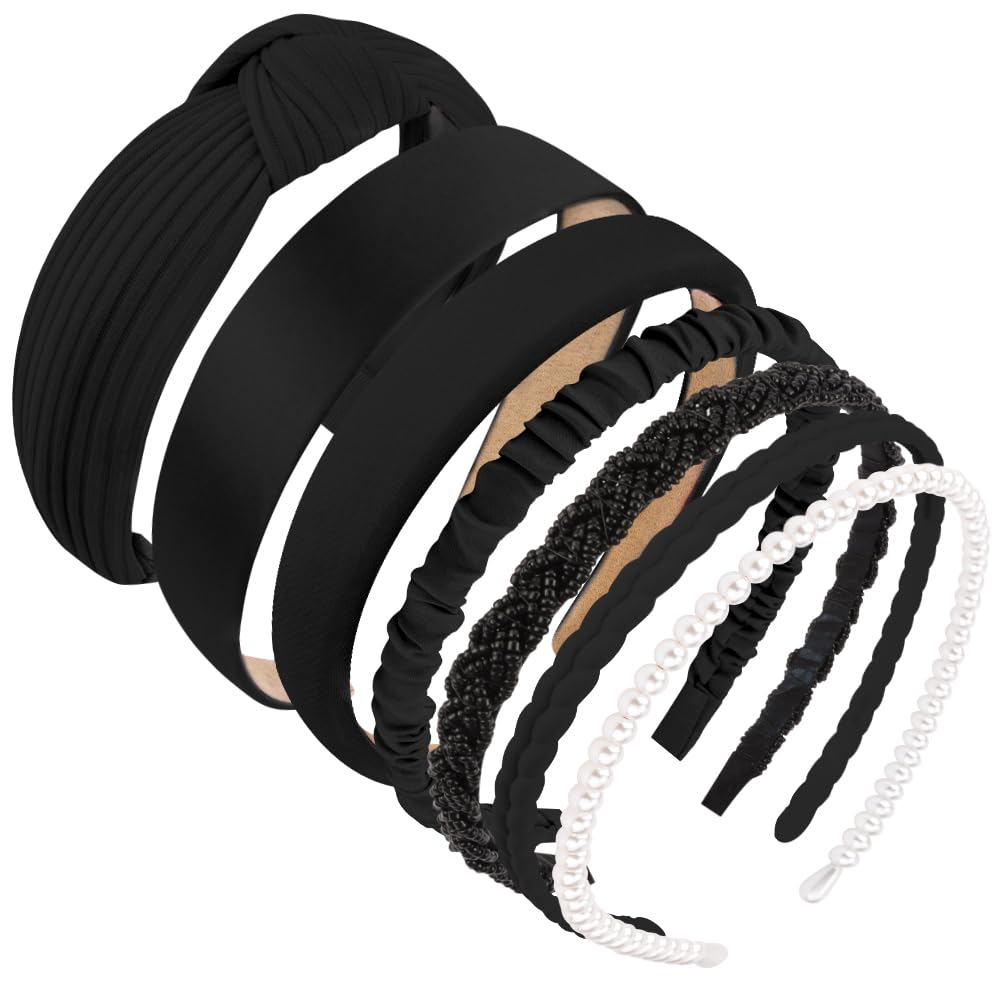 AHONEY headbands beside a hand to show scale and flexible fit