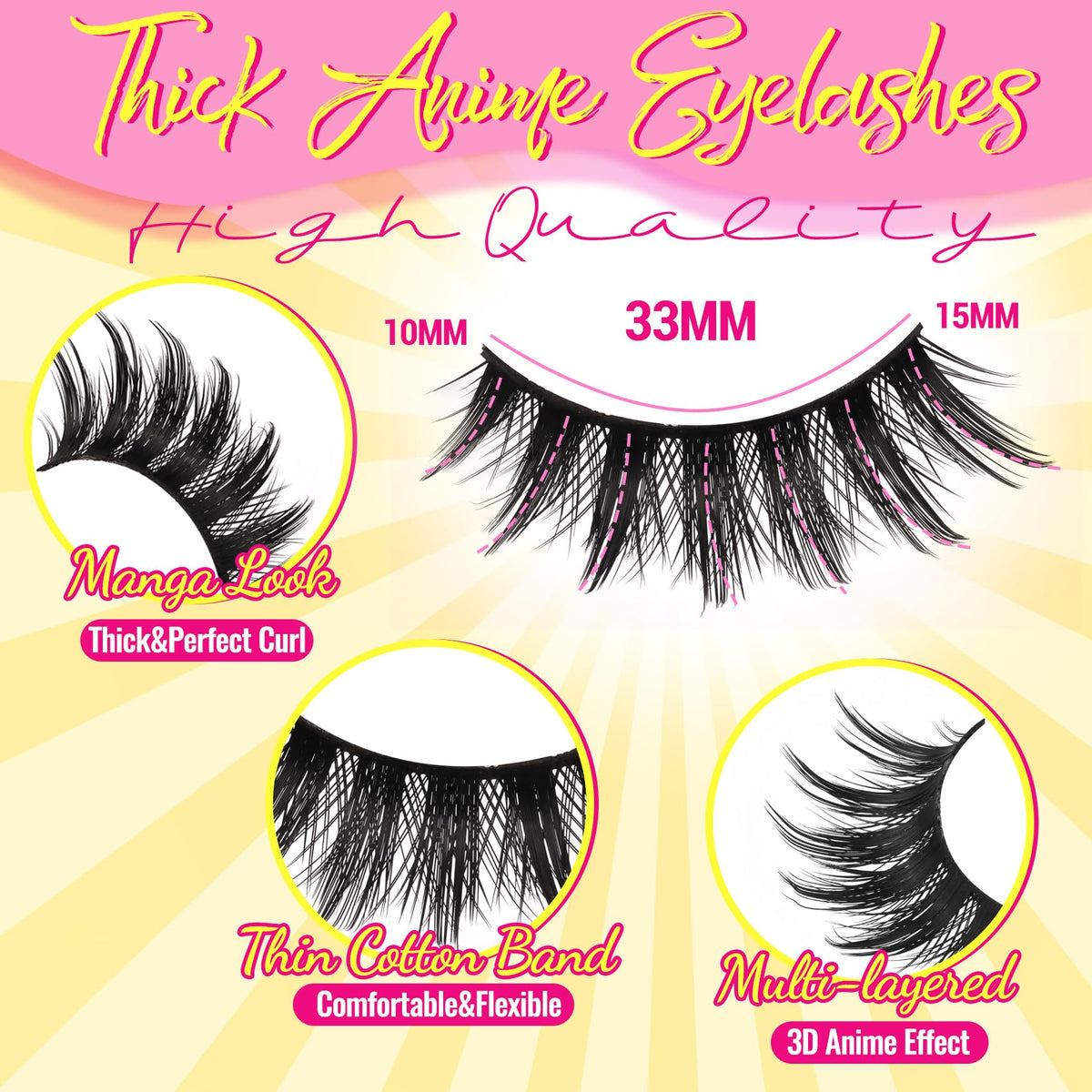 Ahrikiss close-up of spiky lash pattern highlighting layered volume